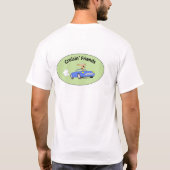 より大きい漫画を持つCruisinの友人 Tシャツ (裏面)