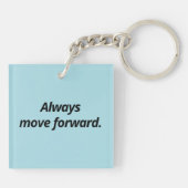 より大きく考え、前進しよう - モチベーション キーホルダー (裏面)