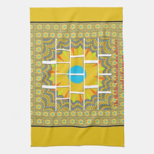 より大きなイメージのアートプリント キッチンタオル (縦)