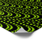 より大きなサイズの光スワールデザインカスタマイズ ポスター (角)