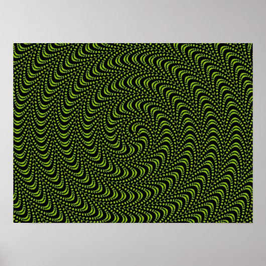 より大きなサイズの光スワールデザインカスタマイズ ポスター (正面)