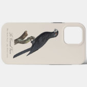 より大きなバサインコオウム、コラコプシス・バサのイラスト Case-Mate iPhoneケース (裏面 (横))