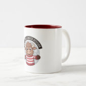 より大きな態度 ツートーンマグカップ (正面右)