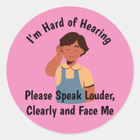 より大きな聴力の話懸命 ラウンドシール (正面)