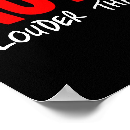 より大き話い行動 ポスター (角)