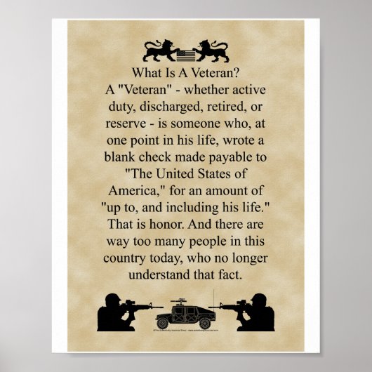 より小さい退役軍人とは ポスター (正面)