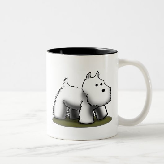 より小さいWestie ツートーンマグカップ (右)