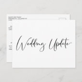 より小さな結婚式のご案内　エレガント 案内ポストカード (正面/裏面)