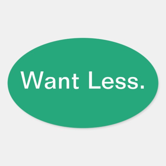 より少しがほしいと思って下さい 楕円形シール (正面)