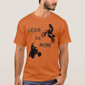 より少しは(車輪)多くです(おもしろい)! KTM色 Tシャツ (正面)