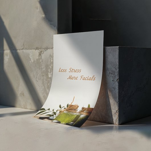 より少ないストレスは、より多くの面、スパ ポスター