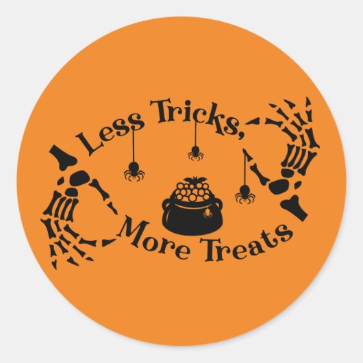 より少ないトリックより多くのトリートシール ラウンドシール (正面)