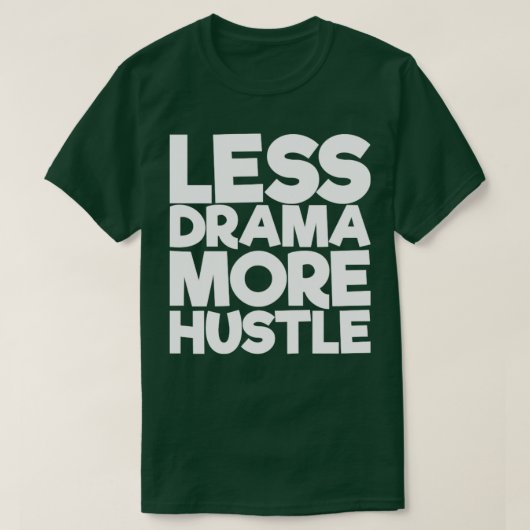 より少ないドラマの喧騒 Tシャツ (デザイン正面)
