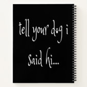 より少ない人より多くの犬ノート ノートブック (裏面)