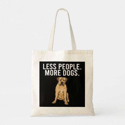 より少ない人より多くの犬愛犬家ベルギーシェパード トートバッグ (裏面)