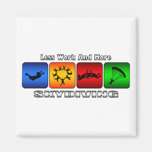 より少ない仕事およびより多くのSkydiving マグネット