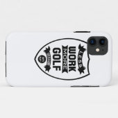 より少ない仕事より多くのゴルフ Case-Mate iPhoneケース (裏面(横))