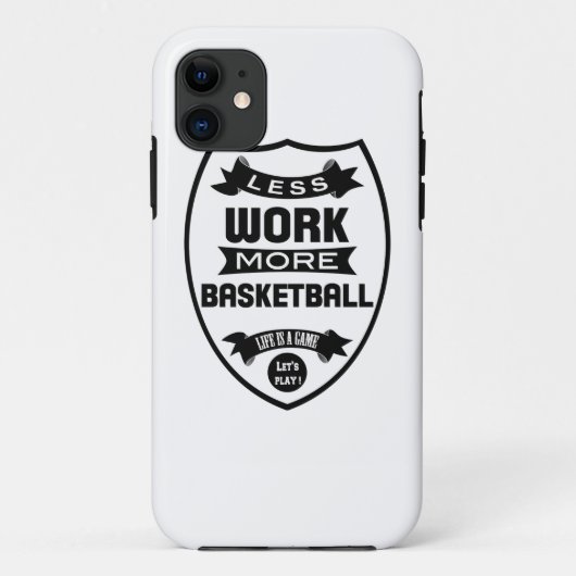 より少ない仕事より多くのバスケットボール Case-Mate iPhoneケース (裏面)