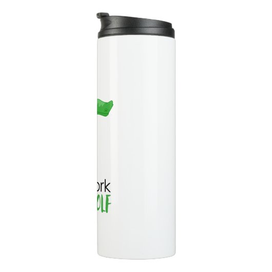 より少ない作業より多くのゴルフゲーおもしろいター タンブラー (回転右)