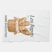 より少ない後悔バゲットパおもしろいンフランスの キッチンタオル (横)