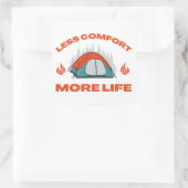 より少ない心地よいより多くの人生のキャンプ旅行 スクエアシール (バッグ)