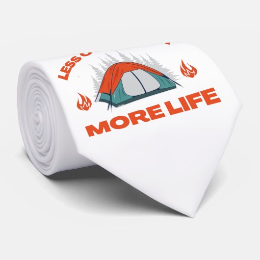 より少ない心地よいより多くの人生のキャンプ旅行 ネクタイ (ロール)