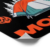 より少ない心地よいより多くの人生のキャンプ旅行 ポスター (角)