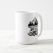 より少ない心配でキャンプ コーヒーマグカップ (正面右)