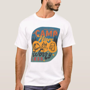 より少ない心配でキャンプ Tシャツ