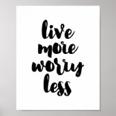 より少ない心配で生きる ポスター (正面)