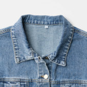 より少ない心配をスキー |スキー引用文 デニムジャケット (襟)