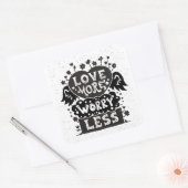 より少ない心配を愛する スクエアシール (封筒)