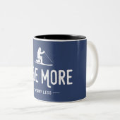 より少ない心配 ツートーンマグカップ (正面右)