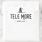 より少ない心配 長方形シール (バッグ)