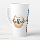 より少ない方が多いが、最初のコーヒー カフェラテマグ (左アングル)