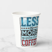 より少ない方が多いが、最初のコーヒー 紙コップ (裏面)