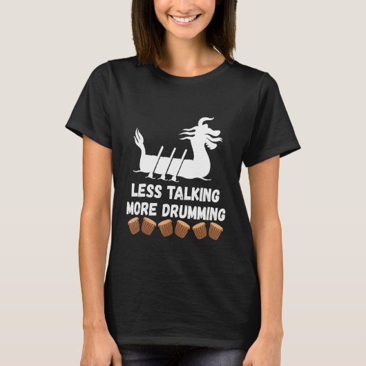 より少ない話よりドラゴンボートレーシングパッド Tシャツ (正面)