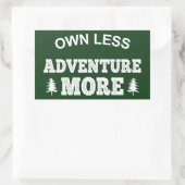 より少ない、より冒険 長方形シール (バッグ)