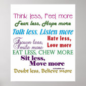 より少ない ポスター (正面)