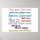 より少ない ポスター (正面)