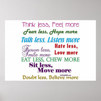 より少ない ポスター