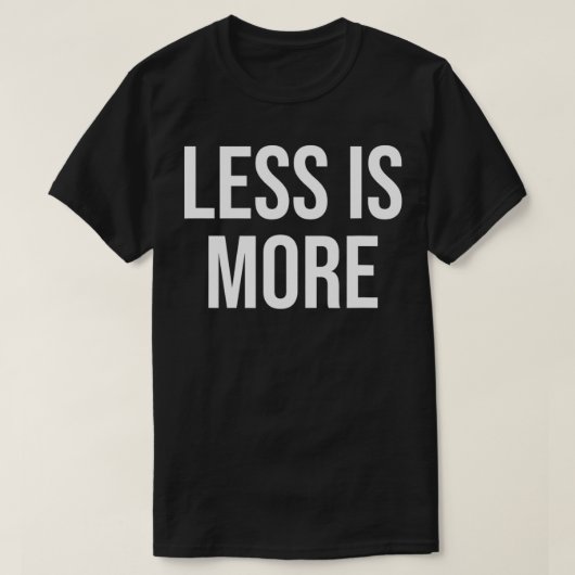 より少ない Tシャツ (デザイン正面)