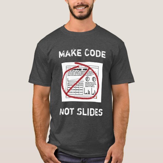 より少ないSlidewareより多くのソフトウェア Tシャツ (正面)