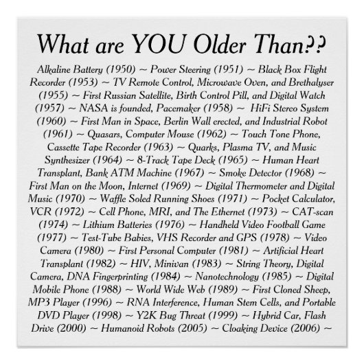 ~より年上のもの ポスター (正面)