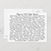 ~より年上のもの ポストカード (正面/裏面)