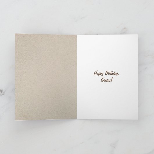 より年上のユーモアを引き出すための誕生日フクロウ カード (内部)