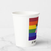 より広い橋の旗の紙カップ 紙コップ (右)