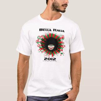 より広い適合のためのBellaイタリア2012の人のティー Tシャツ
