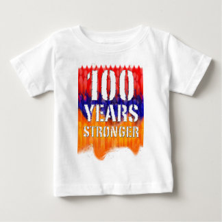 より強いアルメニアの幼児Tシャツ100年の ベビーTシャツ