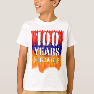 より強いアルメニアの青年スエットシャツ100年の Tシャツ